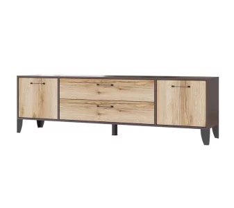 Тумба под телевизор Парус-13 с ящиками венге/дуб делано