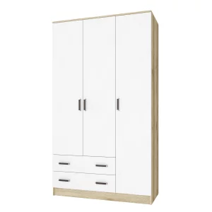 купить шкаф комбинированный лагуна с/з (1200*2100*510) дуб делано/белый в Москве
