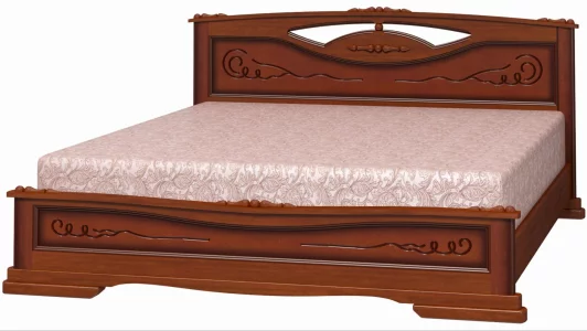 Кровать ЕЛЕНА-3 (комплект) 1200х2000, цвет Орех, кровать двойная