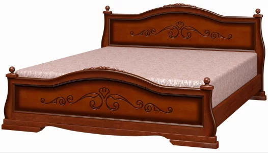 Кровать КАРИНА-1 (комплект) 1600х2000, цвет Орех, кровать двойная