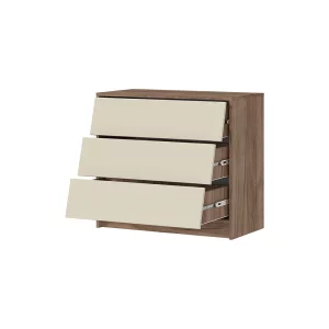 купить рейн км 02 комод 800 (800х720х400) фасад кашемир/корпус дуб крафт табачный в Москве