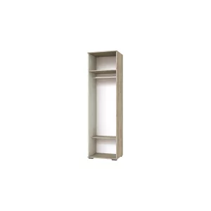 купить гостиная оскар-18 шкаф платяной (2100х600х470) дуб крафт серый/дуб крафт белый в Москве